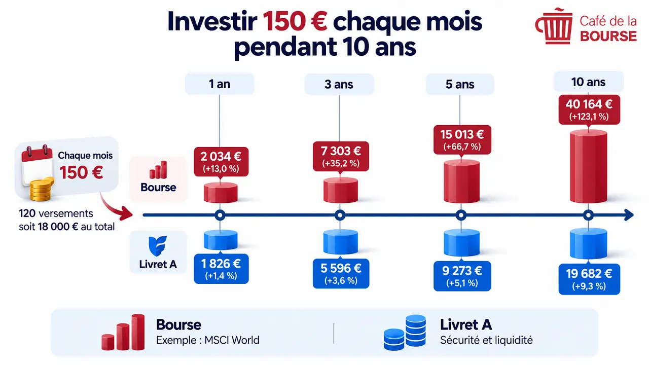 etf bourse versus livret A octobre 2026 cafedelabourse